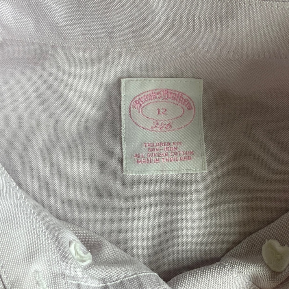 Brooks Brothers Light Lavender Button-Down Dress Shirt - Picture 4 of 7